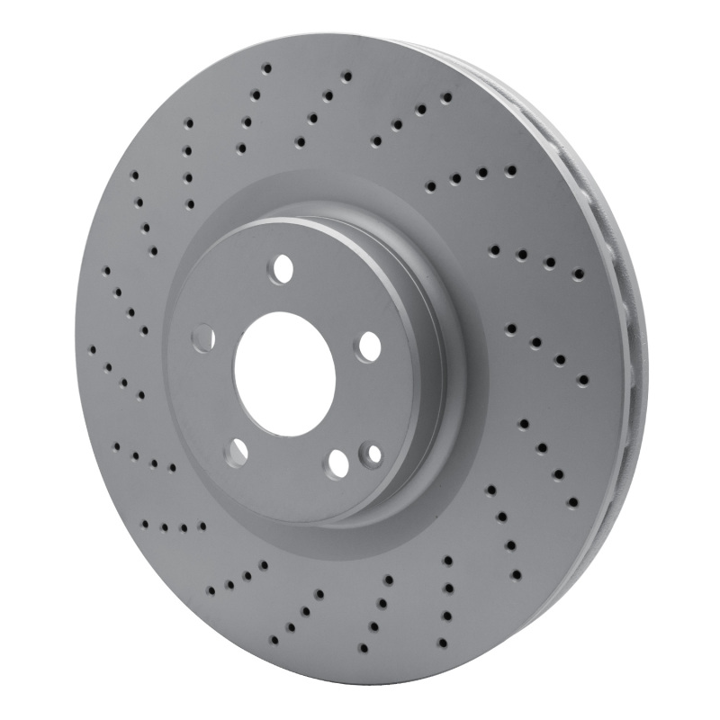 Mercedes-Benz SL65 AMG Brake Rotor (1) - Front - R1 Concepts - GEOSPEC Coated Rotor - Drilled - `03-`16